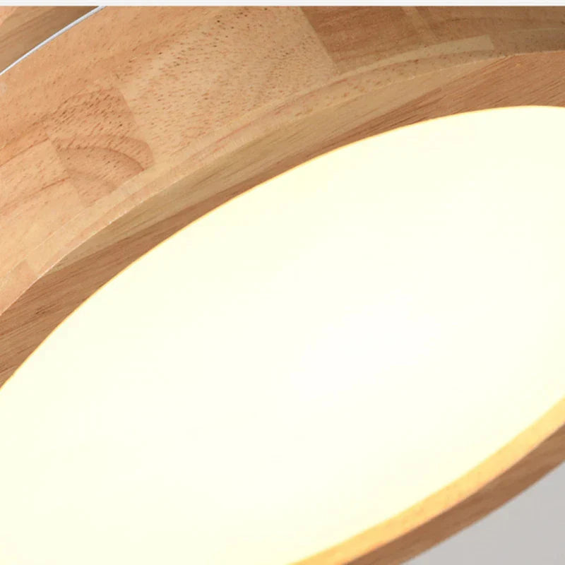 ScandiGlow Round Wooden Ceiling Lamp | Lighting | LED | wood | 12W | Premium Lighting Solution