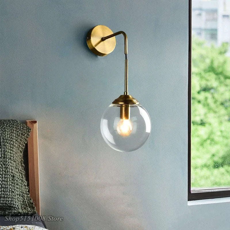 GlasLuxe Modern Glass Wall Lamp | Wall Lamp | Led | glass | 220V | Elegant Wall Illumination