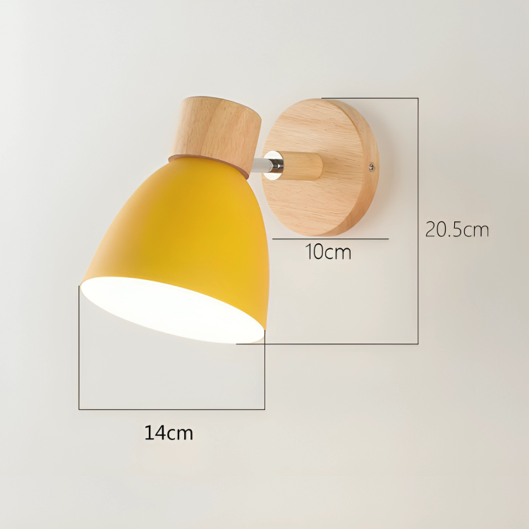 NordicGlow Minimalist Scandinavian Wall Lamp | Wall Lamp | Led | Neutral White | metal/plastic | 8W | 20V - 220V | Elegant Wall Illumination