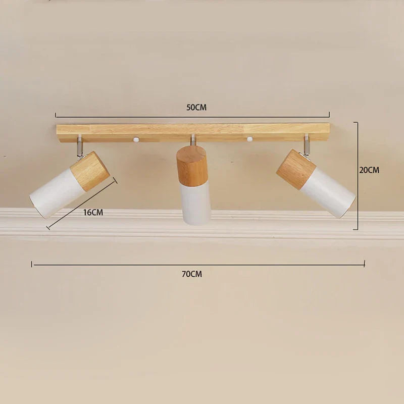 NordicBeam Scandinavian Wooden Ceiling Lamp | Lighting | LED | Warm White | metal/wood | 12W | 220-240V | Premium Lighting Solution