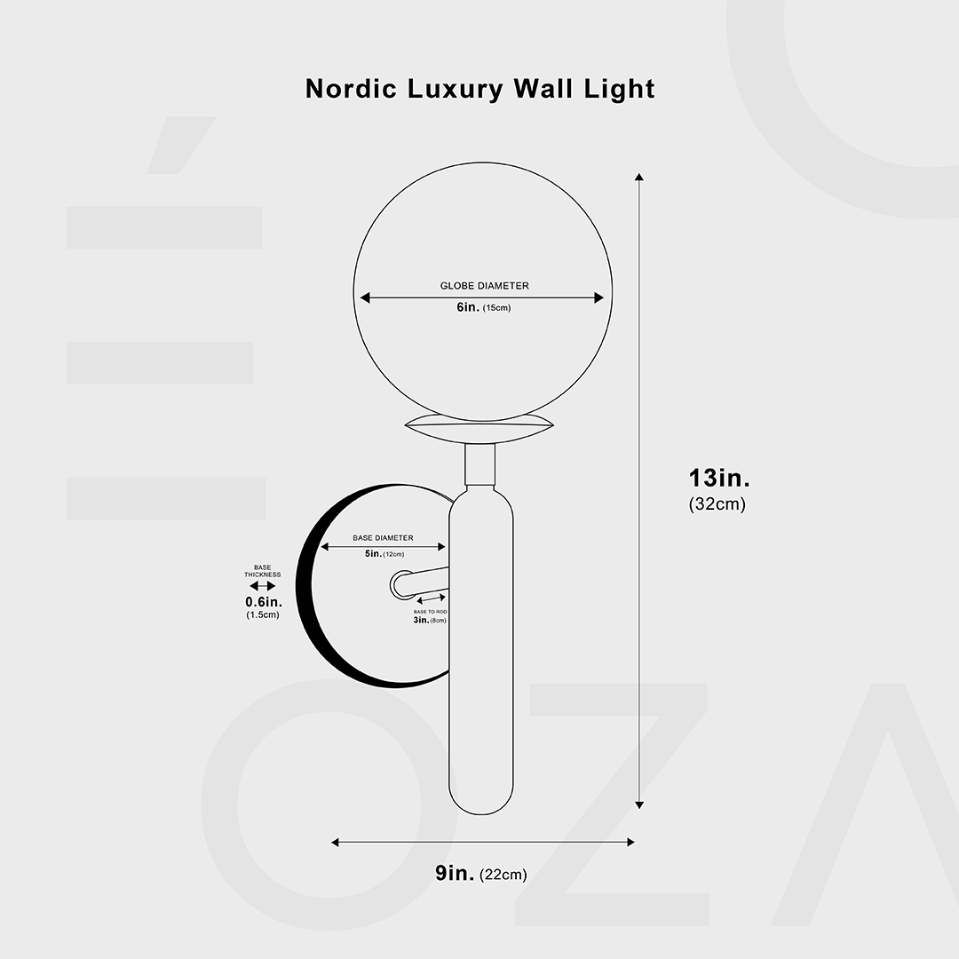 Nordic Luxury Wall Lamp Modern | Wall Lamp | glass/iron | 7W | 110V | Elegant Wall Illumination