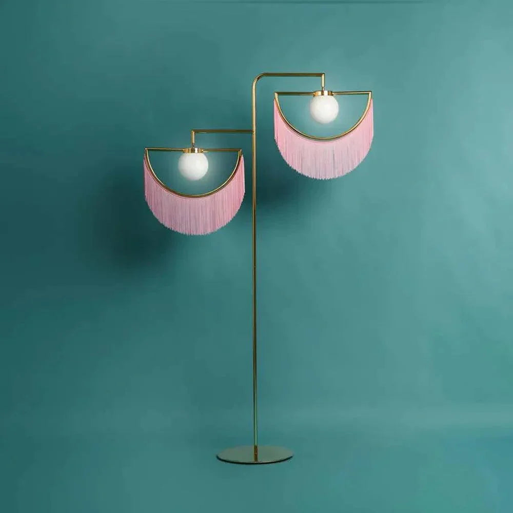 Scandinavian floor lamp tassels | Floor Lamp | glass/metal | 240 v | Stylish Floor Lighting
