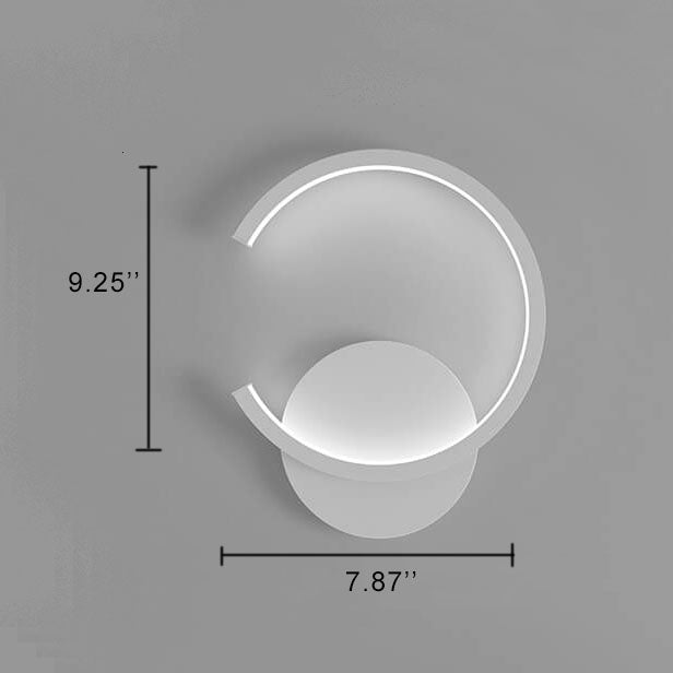Minimalist round wall lamp | Wall Lamp | Led | Iron | Elegant Wall Illumination