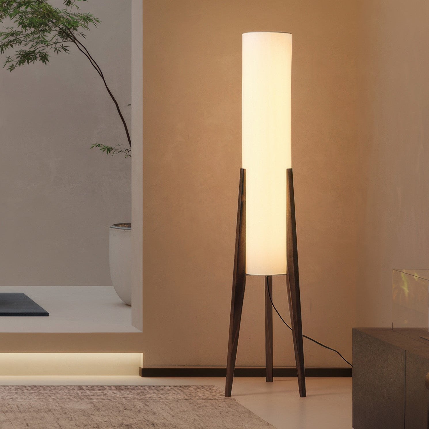 Walnut floor lamp Solid wood | Floor Lamp | LED | 12w | 111v/240v | Stylish Floor Lighting