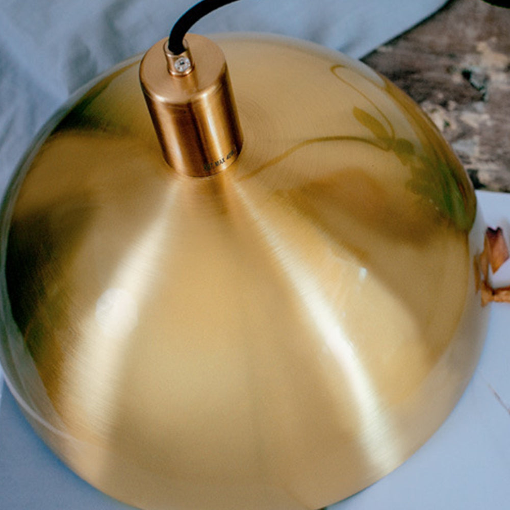 Mid-Century Modern Brass Dome Pendant | Lighting | brass | 40W | Premium Lighting Solution