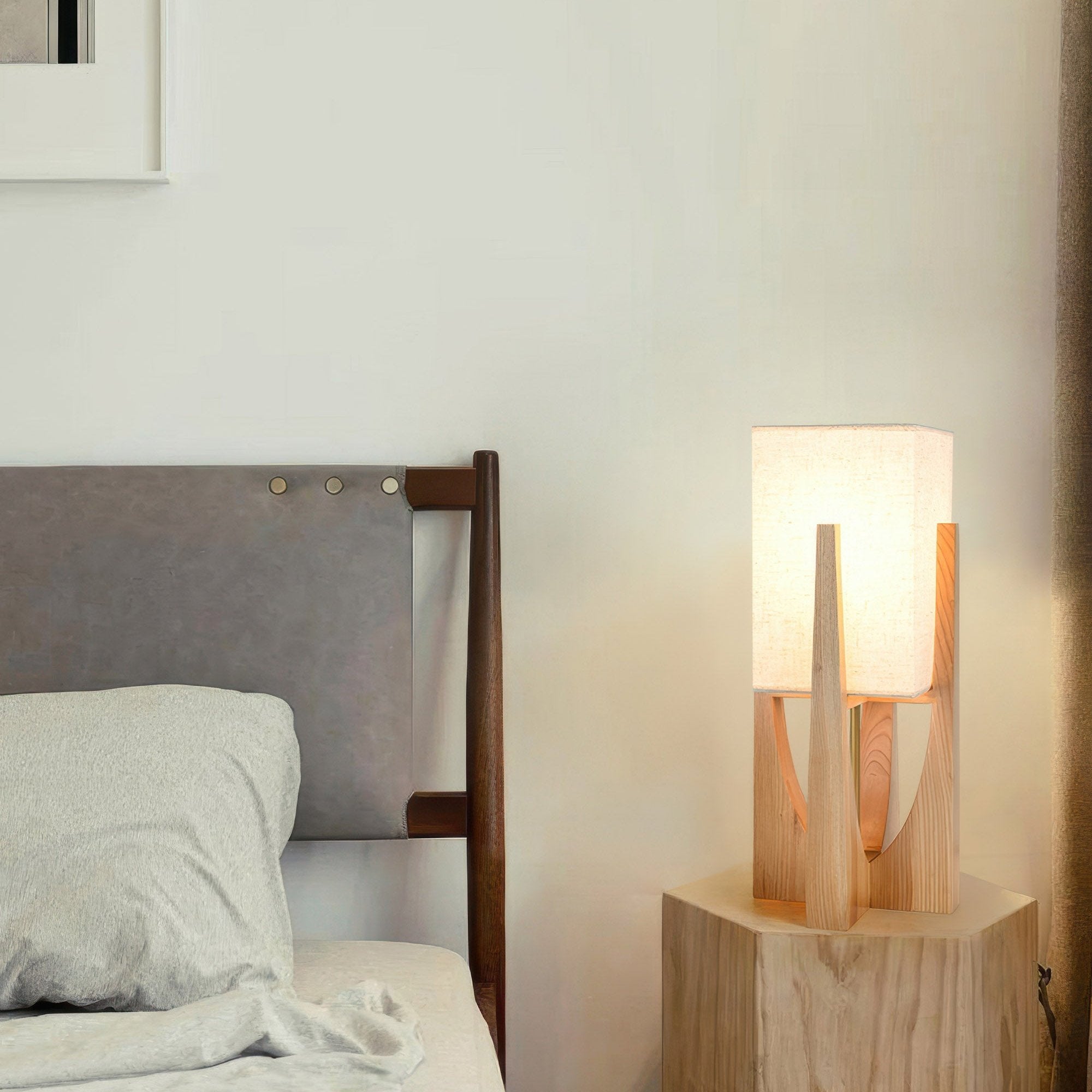 Japanese style walnut floor lamp | Floor Lamp | LED | cotton | 20w | 260v | Stylish Floor Lighting