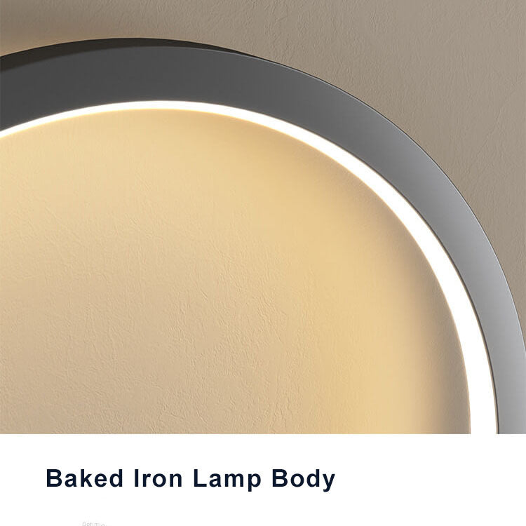 Minimalist round wall lamp | Wall Lamp | Led | Iron | Elegant Wall Illumination