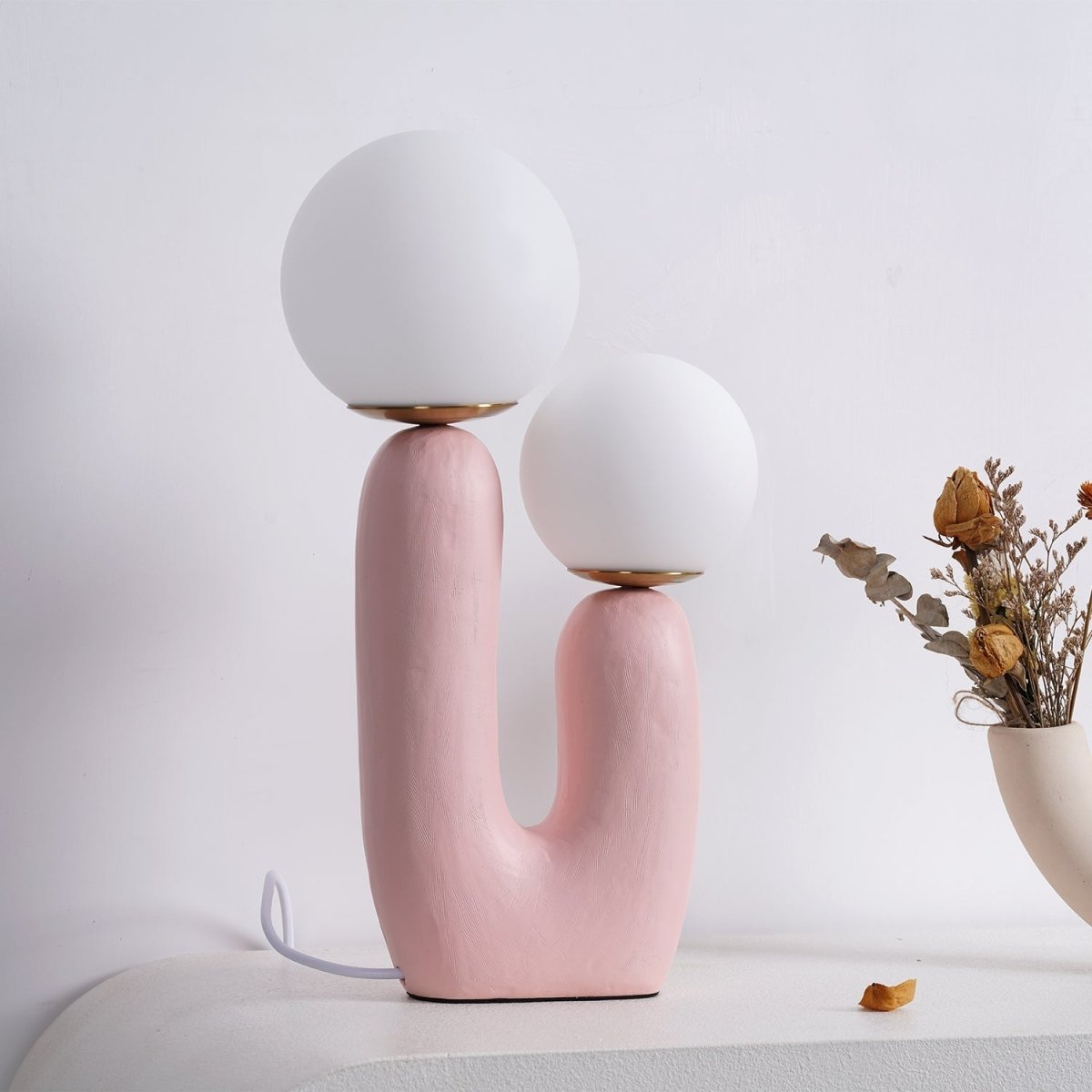 Modern Table Lamp Cactus Design | Table Lamp | LED | glass/Ceramic | 110-240V | Sleek Table Accent