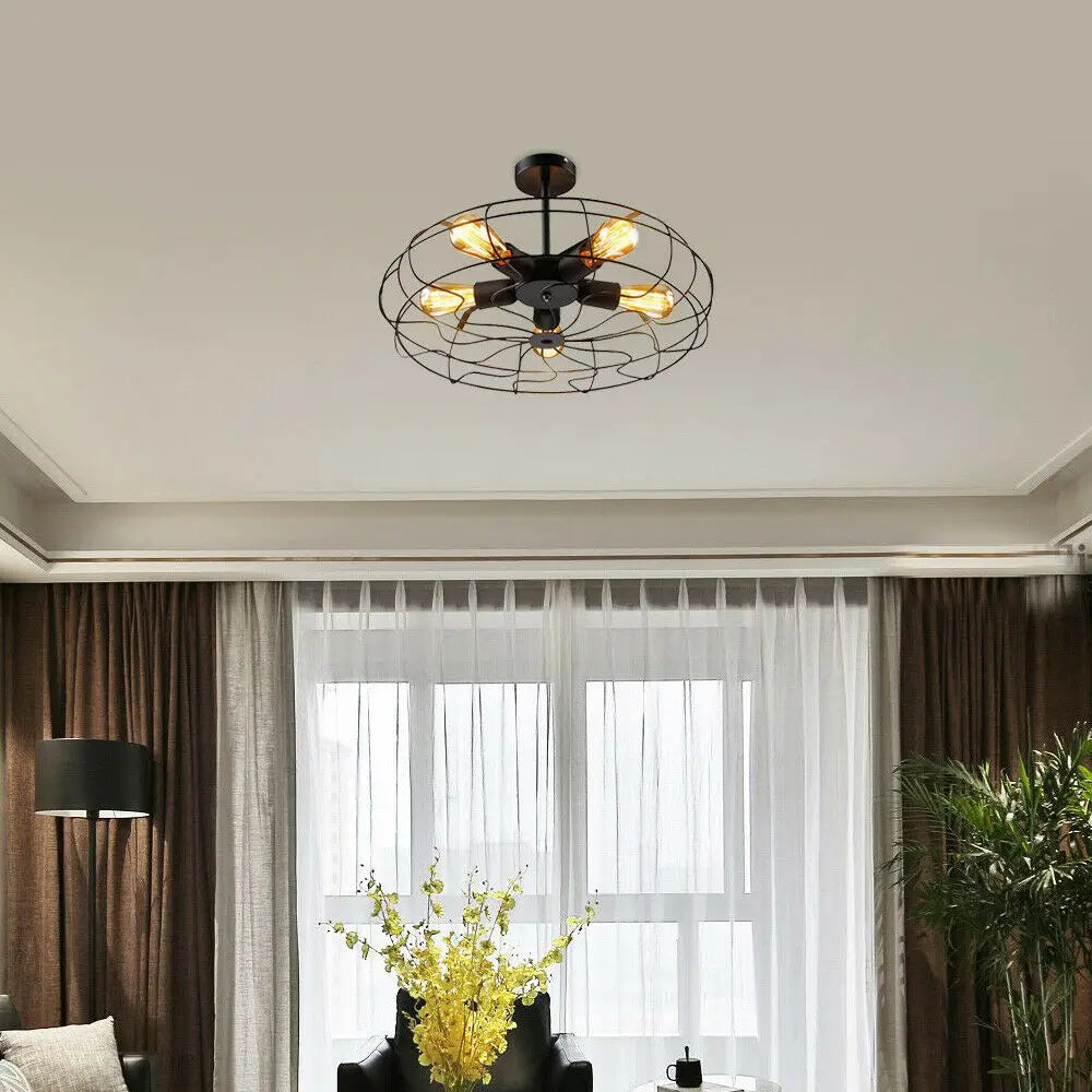 RetroCage Vintage Chandelier | Ceiling Light | 90-260V | Modern Ceiling Lighting