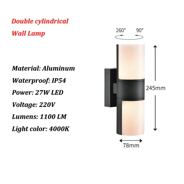 AquaGuard Waterproof Outdoor Lamp | Lighting | LED | aluminum | 85-265V | Premium Lighting Solution