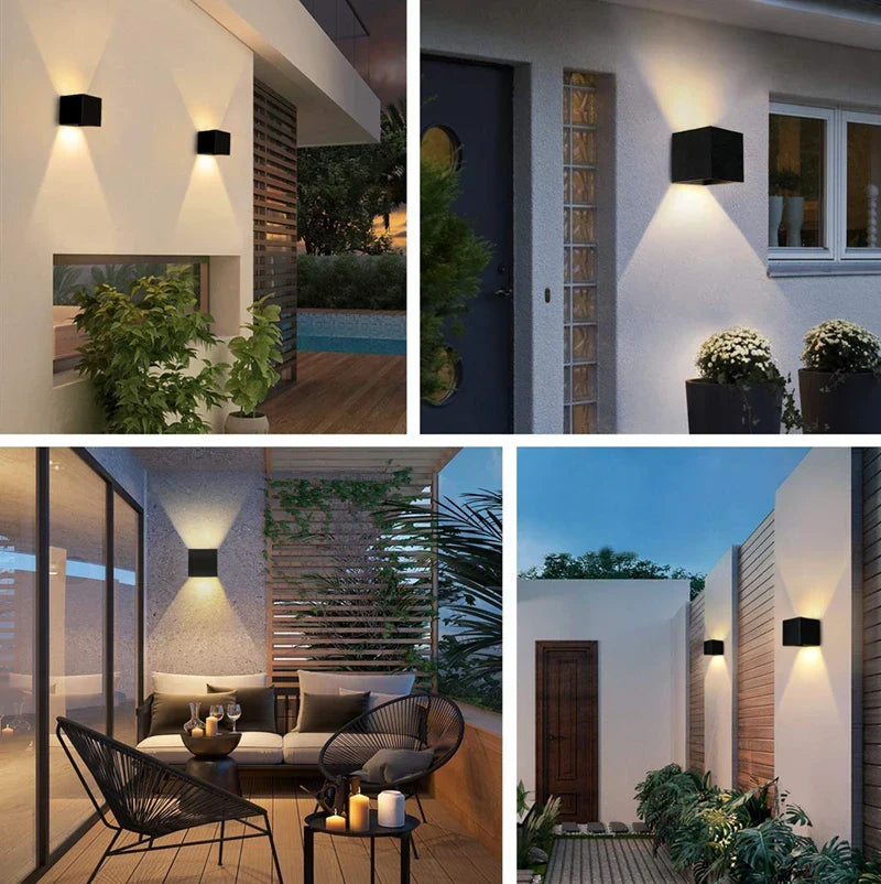 AquaShield Waterproof Outdoor Wall Lamps | Wall Lamp | aluminum | 85-265V | Elegant Wall Illumination