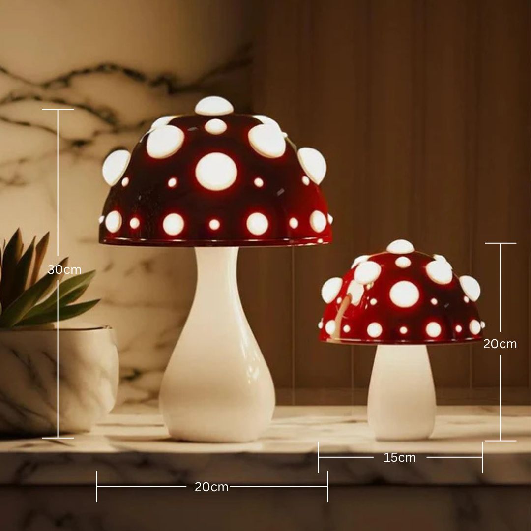GlowNook™ Mushroom Table Lamp Unique | Table Lamp | LED | plastic/metal | Sleek Table Accent