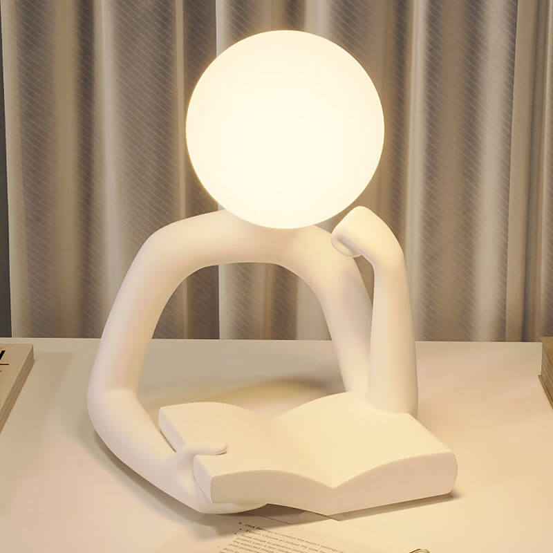 Reader Desk Lamp Ornament Elegant | Table Lamp | Warm White | Resin/plastic | 5W | Sleek Table Accent