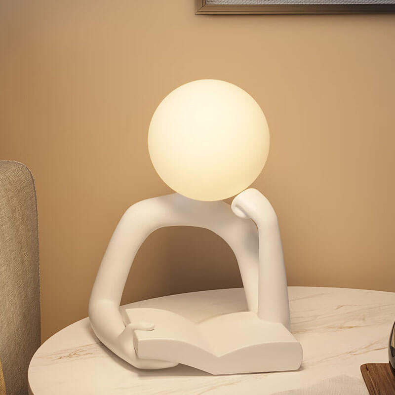 Reader Desk Lamp Ornament Elegant | Table Lamp | Warm White | Resin/plastic | 5W | Sleek Table Accent