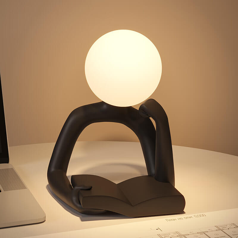 Reader Desk Lamp Ornament Elegant | Table Lamp | Warm White | Resin/plastic | 5W | Sleek Table Accent