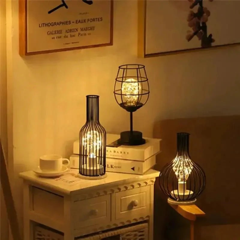 Retro Table Lamp Vintage Style | Table Lamp | LED | Warm White | plastic/Metal | Sleek Table Accent