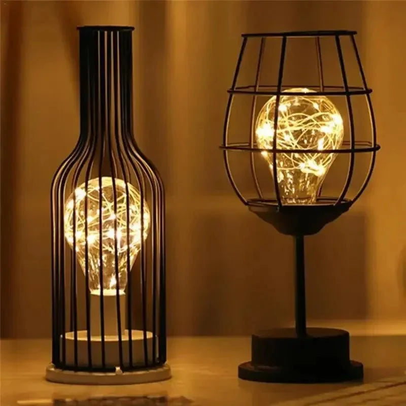 Retro Table Lamp Vintage Style | Table Lamp | LED | Warm White | plastic/Metal | Sleek Table Accent