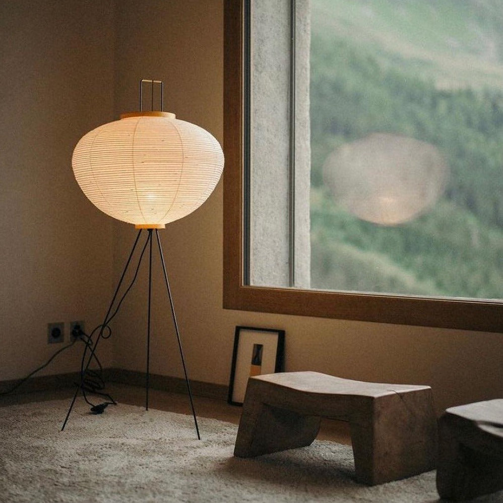 Rice paper floor lamp | Floor Lamp | LED | metal | 240v | Stylish Floor Lighting