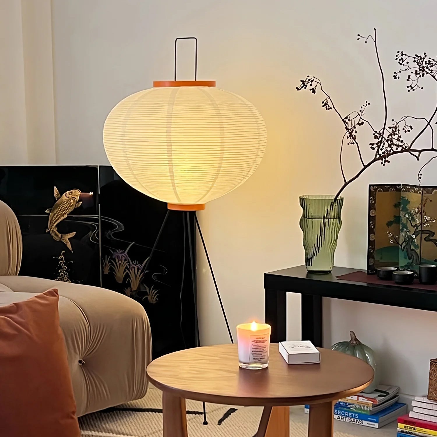 Rice paper floor lamp | Floor Lamp | LED | metal | 240v | Stylish Floor Lighting