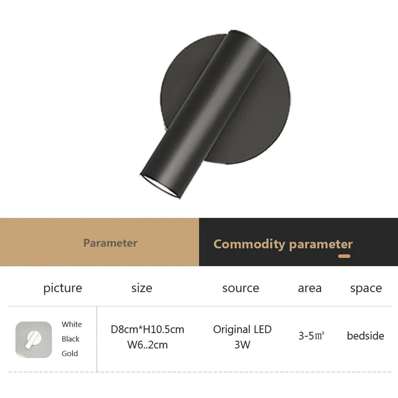 FlexiLicht Wall Lamp Reading Lamp | Wall Lamp | Led | aluminum | 5W | 20V - 220V | Elegant Wall Illumination