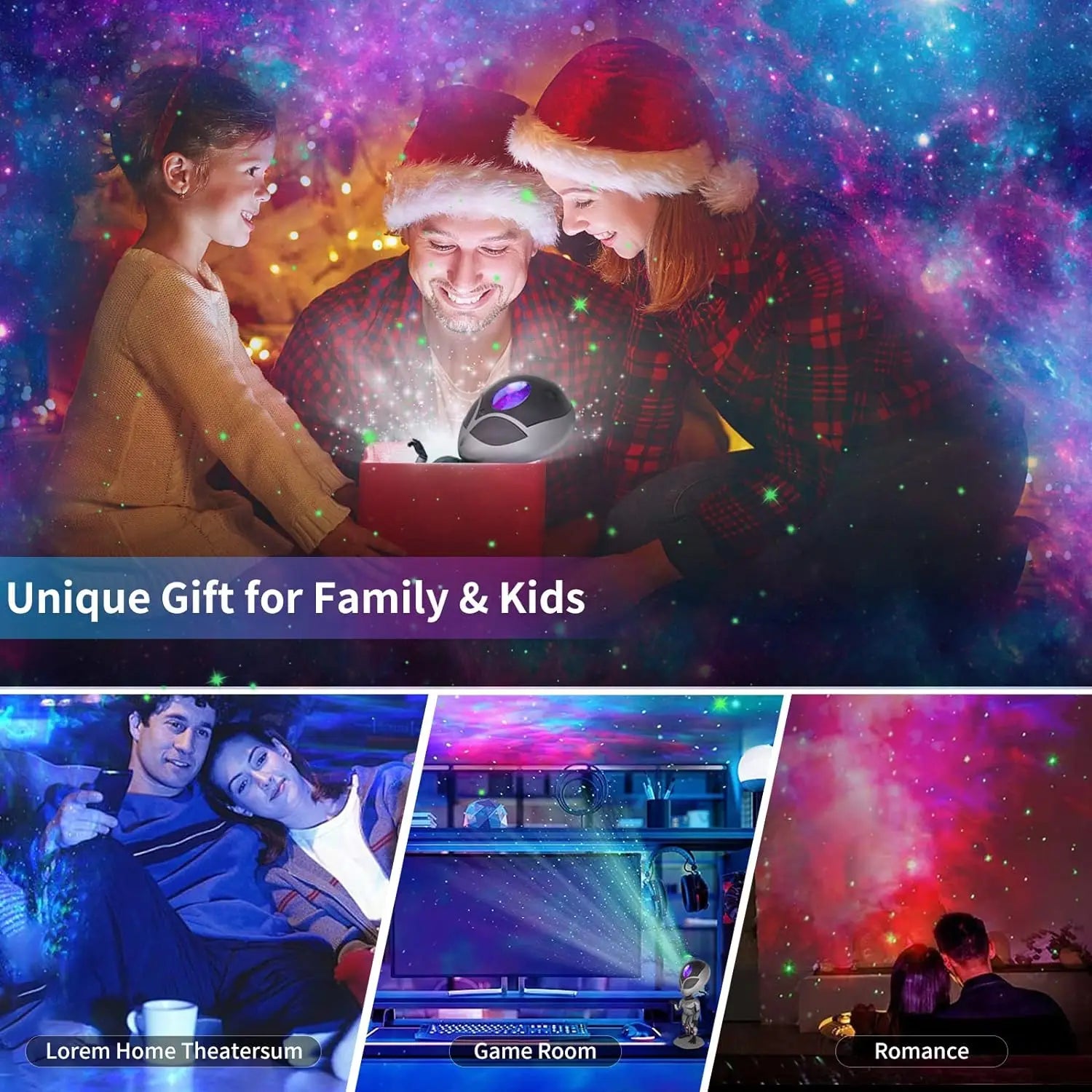 AstroLumina Alien Projector Lamp | Lighting | ABS/PC/Vinyl | 6W | Premium Lighting Solution