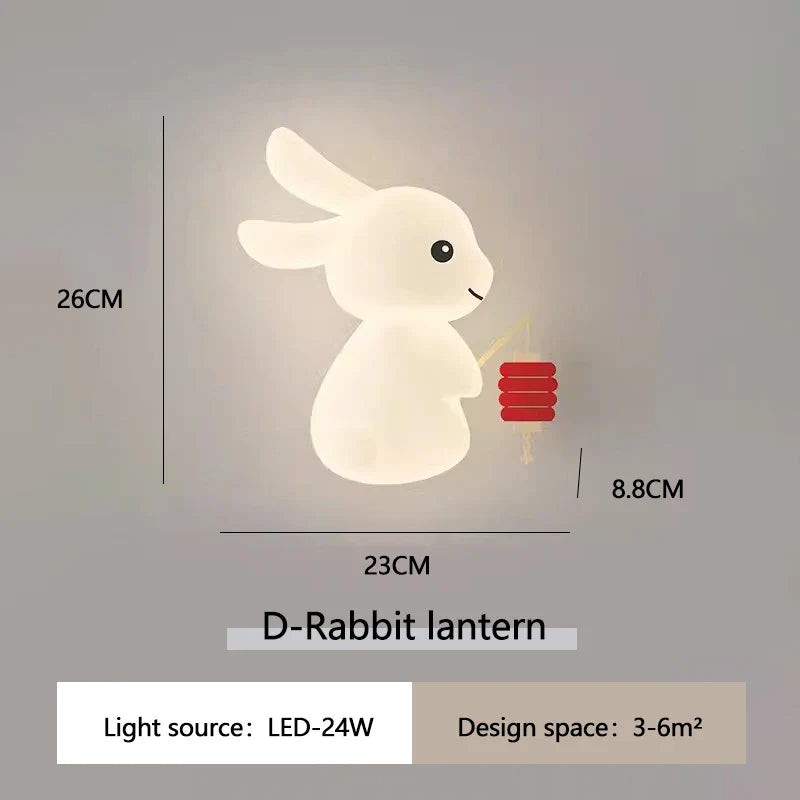 RabbitLicht Cute Rabbit Wall Lamp | Wall Lamp | Led | Warm White | iron | 24W | 110V - 220V | Elegant Wall Illumination