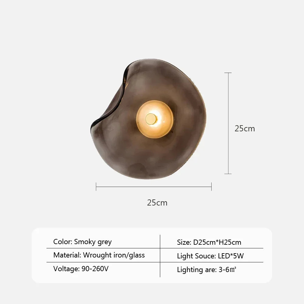 GlasLight Wall Lamp Bedroom Bedside | Wall Lamp | Led | glass/iron | 90V - 260V | Elegant Wall Illumination