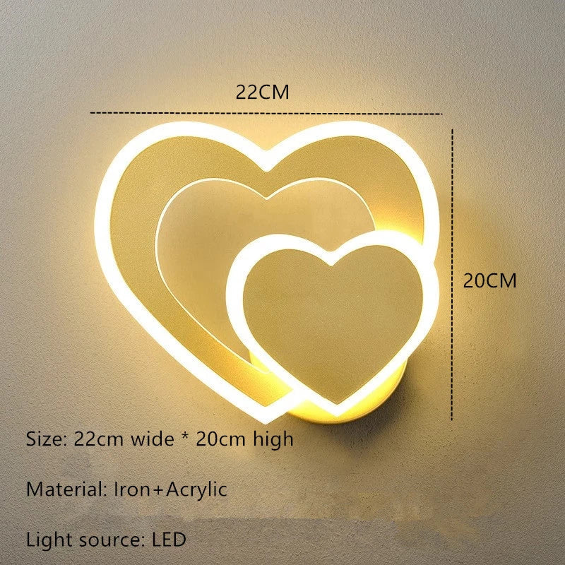 HeartWall Wall Lamp Creative Mood | Wall Lamp | Led | iron | 111V - 240V | Elegant Wall Illumination