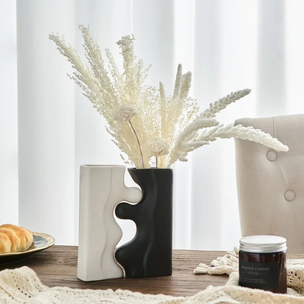 Vase Black (set of pieces) | Decorative Item | Elegant Home Decor