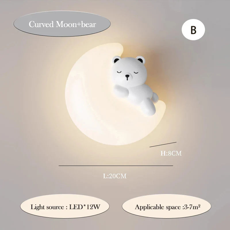 PandaLicht Cute Panda Wall Lamp | Wall Lamp | Led | Warm White | iron | 110V - 240V | Elegant Wall Illumination