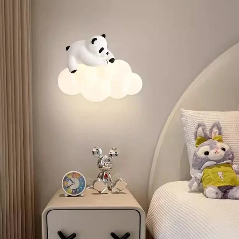 PandaLicht Cute Panda Wall Lamp | Wall Lamp | Led | Warm White | iron | 110V - 240V | Elegant Wall Illumination