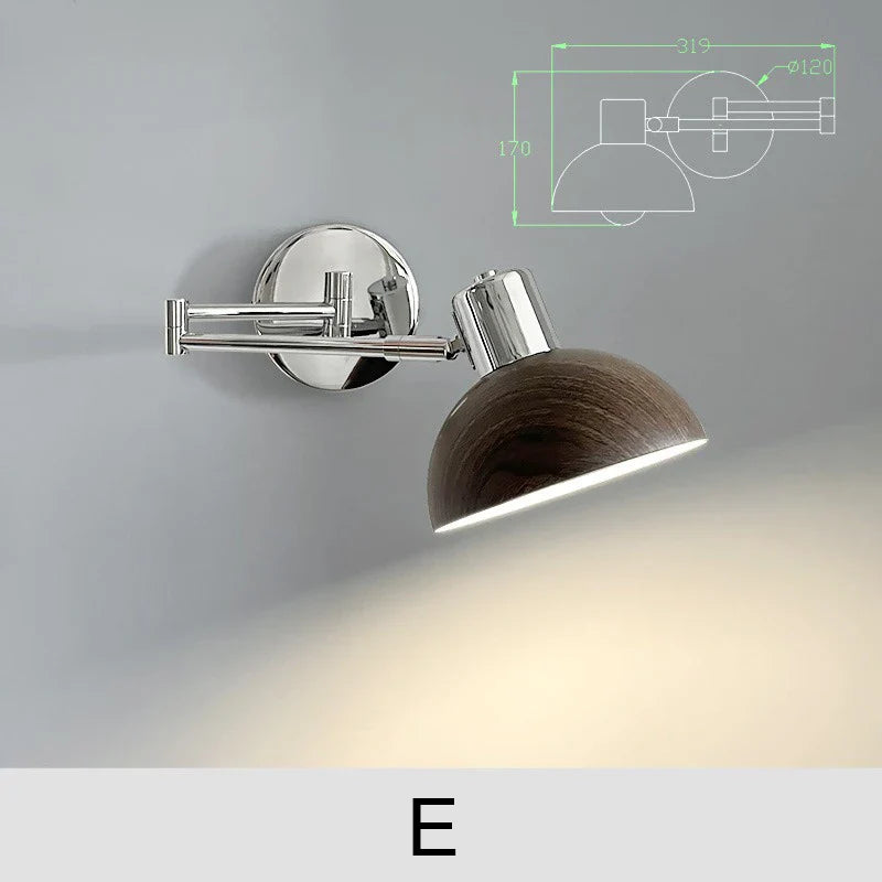 TelescopicLamp Telescopic Bedside Lamp Reading | Lighting | iron/wood | 60W | 90V - 240V | Premium Lighting Solution