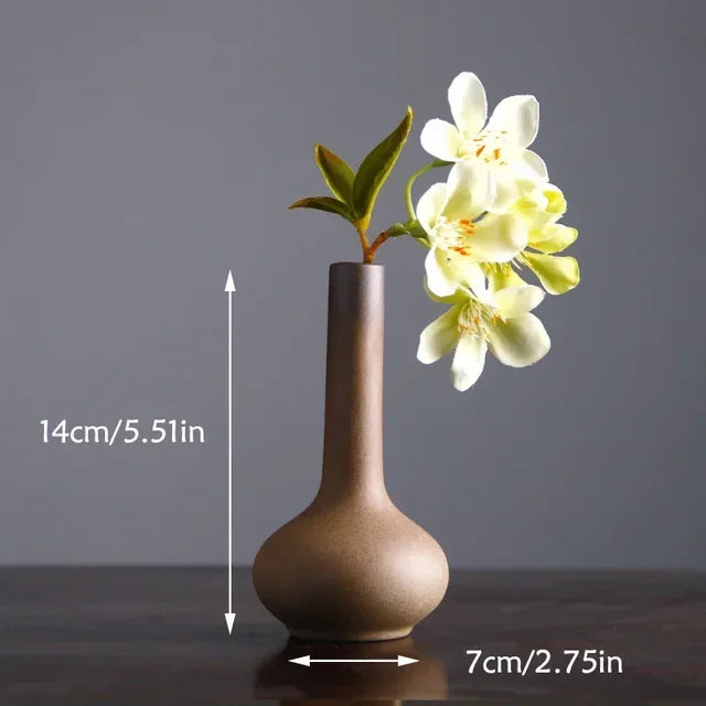 Sleek Sandstone Vase Modern Minimalist Ceramic | Vase | ceramic | Elegant Home Decor
