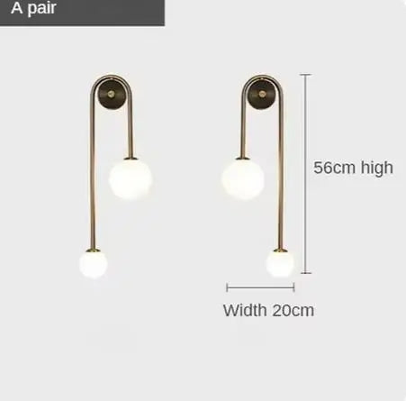 AuroraGlass Wall Lamp Modern Lamp | Wall Lamp | Led | Warm White | glass/iron | 85V - 265V | Elegant Wall Illumination