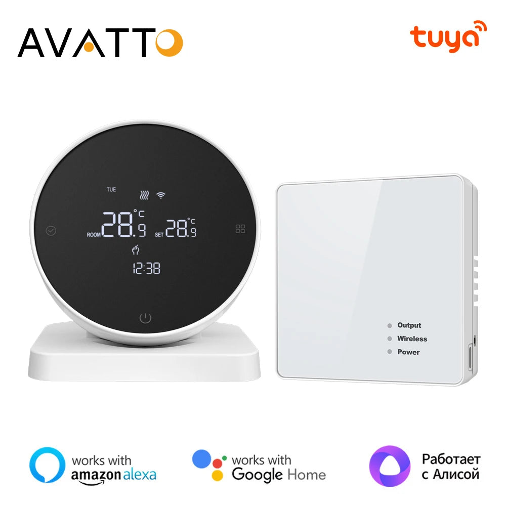 AVATTO Tuya WiFi Smart Thermostat，RF Wireless Receiver Temperature Controller | Thermostats
