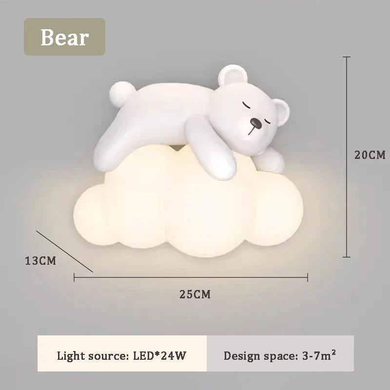 PandaLicht Cute Panda Wall Lamp | Wall Lamp | Led | Warm White | iron | 110V - 240V | Elegant Wall Illumination