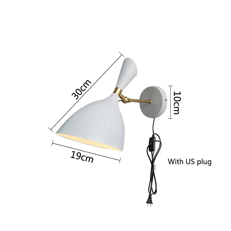 LoftLicht Bedroom Bedside Lamp Industrial | Wall Lamp | Led | iron | 85V - 265V | Elegant Wall Illumination