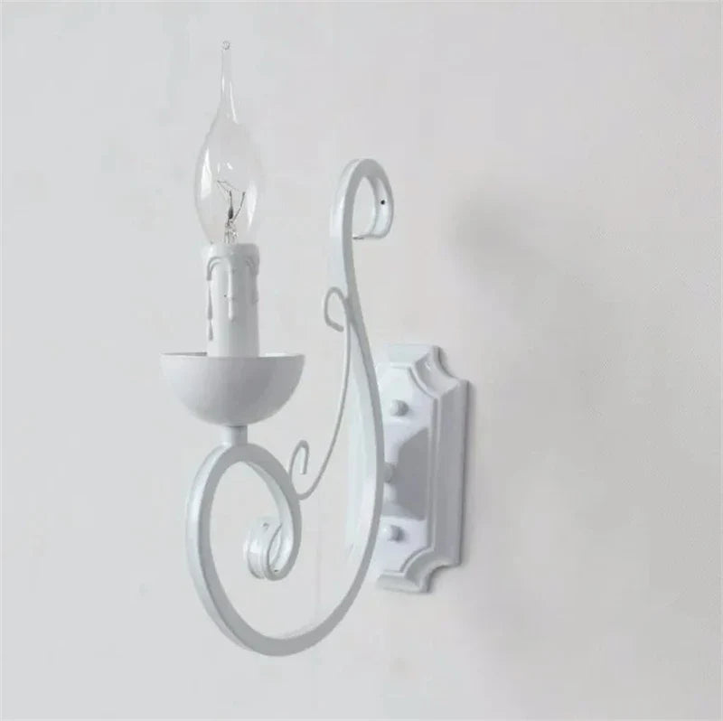 VintageGlow White Metal Wall Lamp | Wall Lamp | metal | 110V - 220V | Elegant Wall Illumination