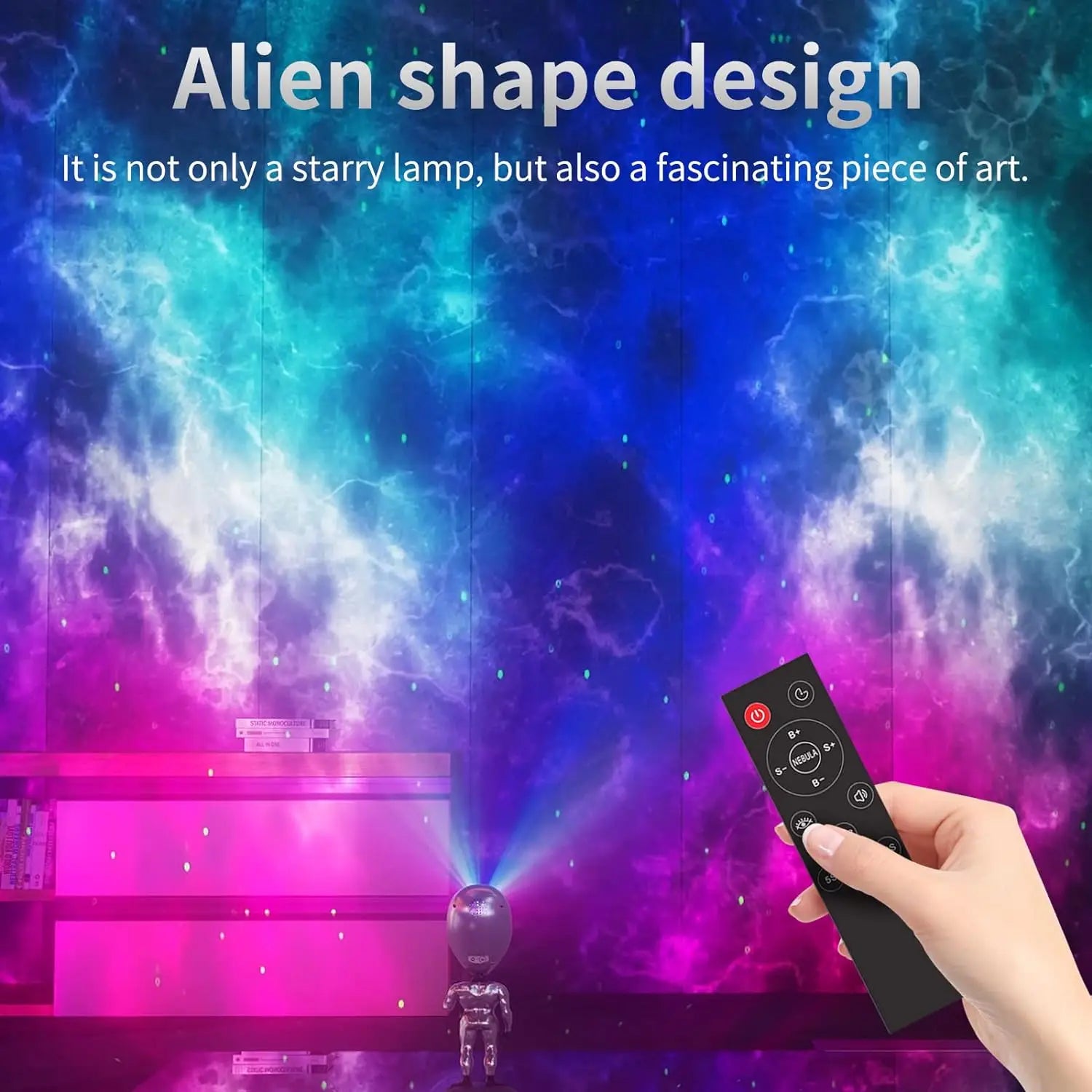 AstroLumina Alien Projector Lamp | Lighting | ABS/PC/Vinyl | 6W | Premium Lighting Solution