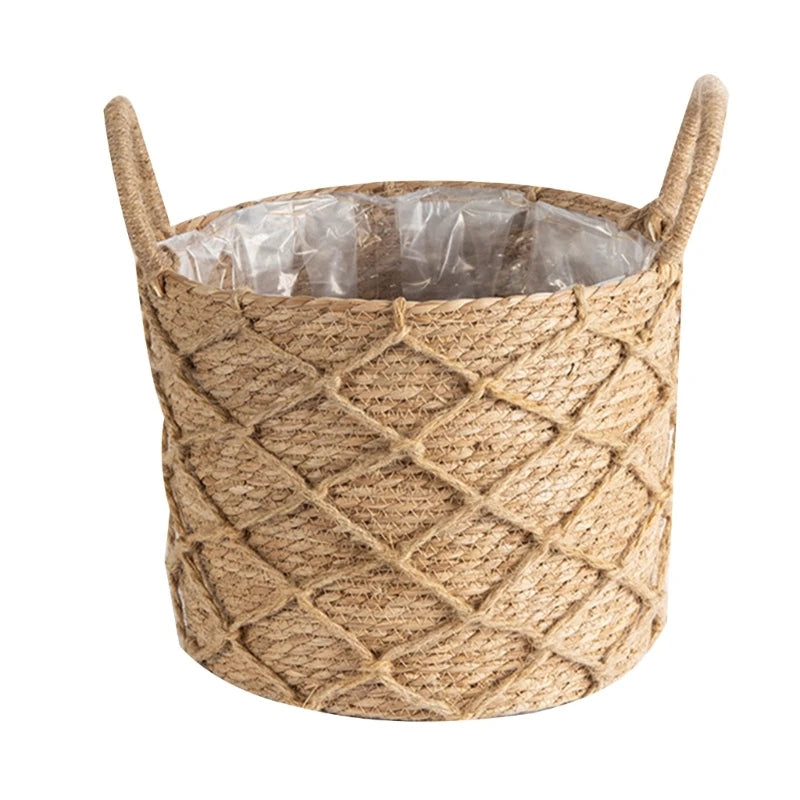 Lightweight DurableRattan Grass Woven Floor Vase | Vase | straw | Elegant Home Decor