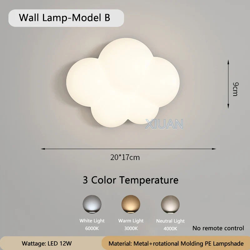 WhiteCloud Modern Wall Lamp Children's | Wall Lamp | LED | metal | Elegant Wall Illumination