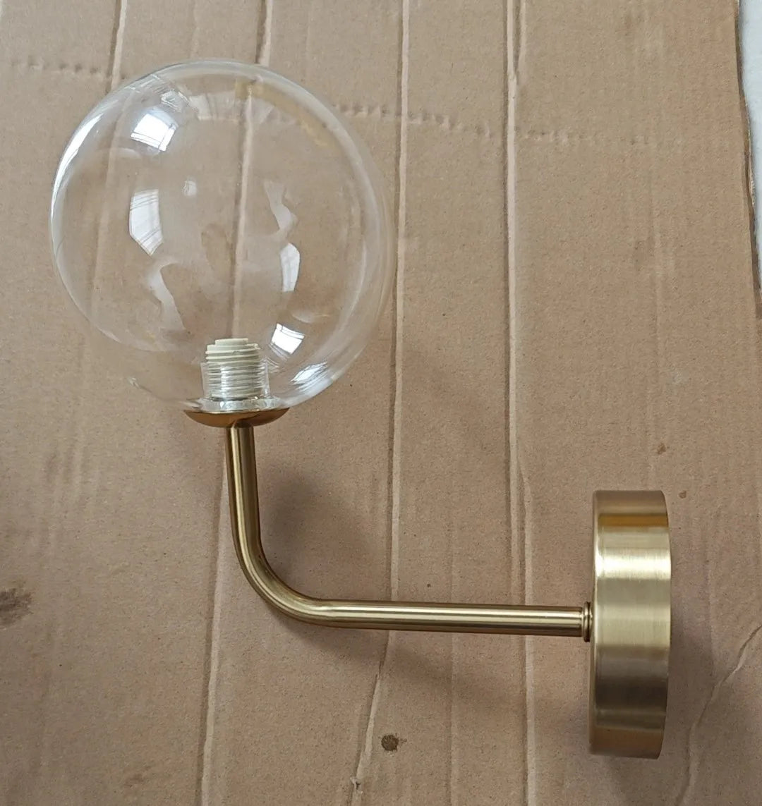 NordicLuxe Glass Wall Lamp Modern | Wall Lamp | Led | glass/metal | 90V - 260V | Elegant Wall Illumination