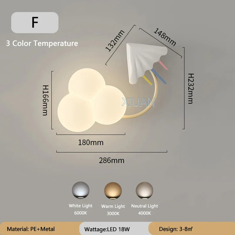 CartoonAirplane Children's Room Wall Lamp | Wall Lamp | Led | Warm White | metal | 18W | 20V - 220V - 240V | Elegant Wall Illumination