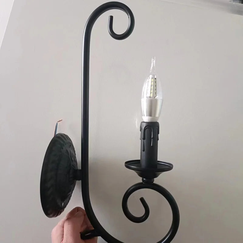 VintageGlow Industrial Wall Lamp Long | Wall Lamp | iron/metal | 110V - 240V | Elegant Wall Illumination