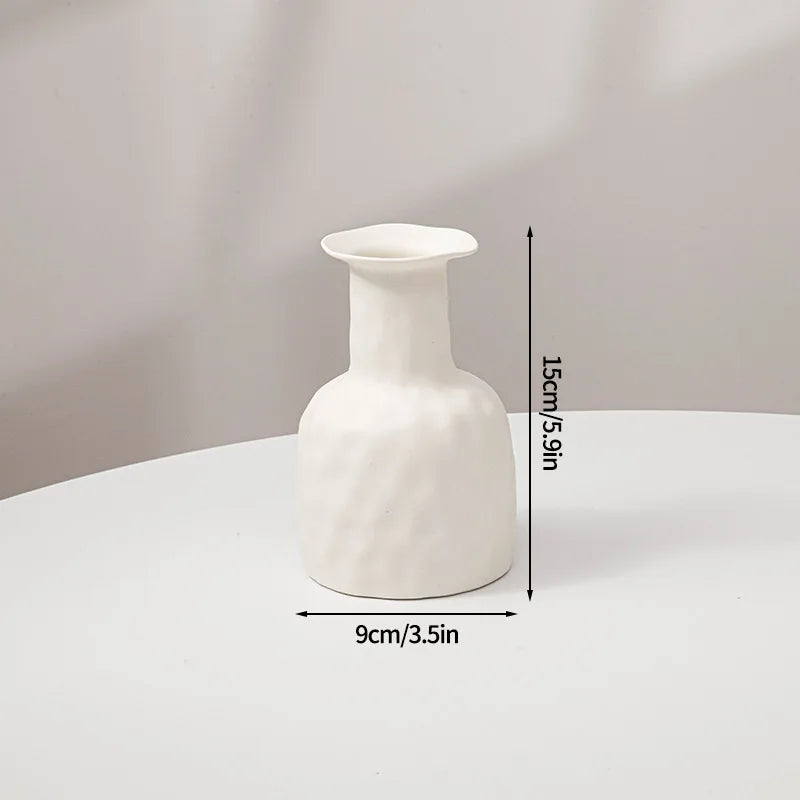 Simple Elegance Vase Contemporary Minimalist White | Vase | plastic | Elegant Home Decor