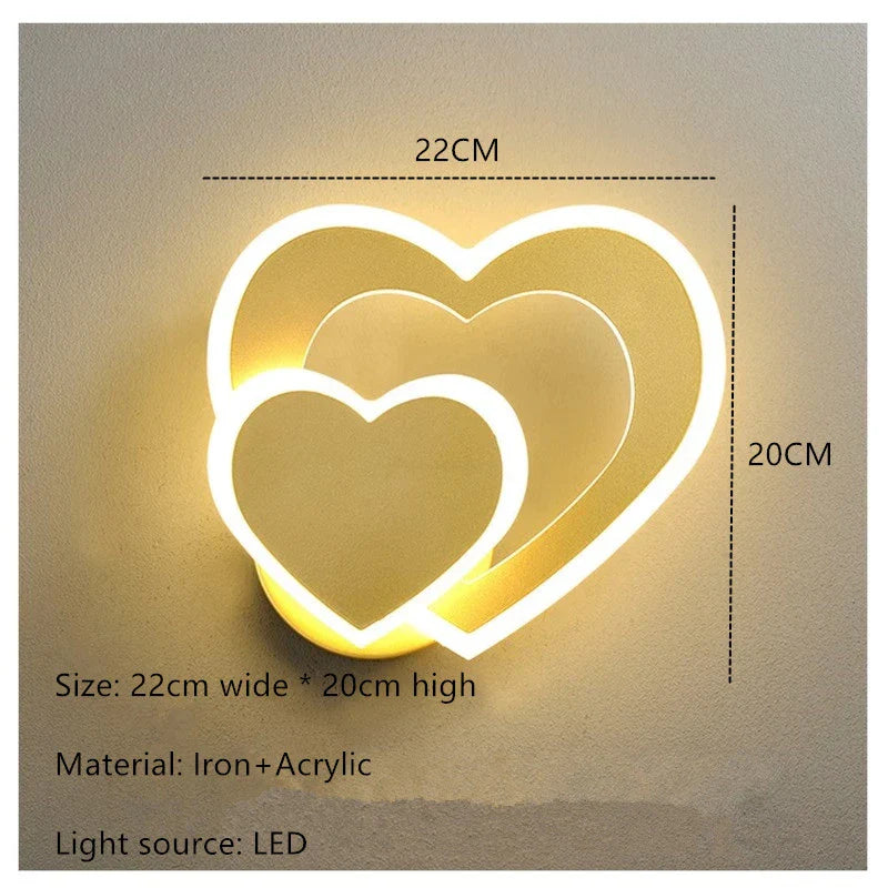 HeartWall Wall Lamp Creative Mood | Wall Lamp | Led | iron | 111V - 240V | Elegant Wall Illumination