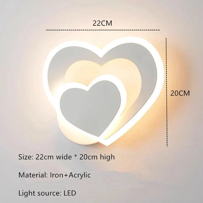 HeartWall Wall Lamp Creative Mood | Wall Lamp | Led | iron | 111V - 240V | Elegant Wall Illumination