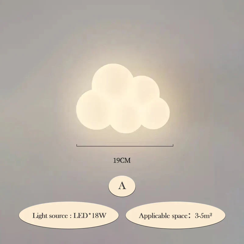CloudLight Wall Lamp Children's Room | Wall Lamp | Led | iron | 240V | Elegant Wall Illumination