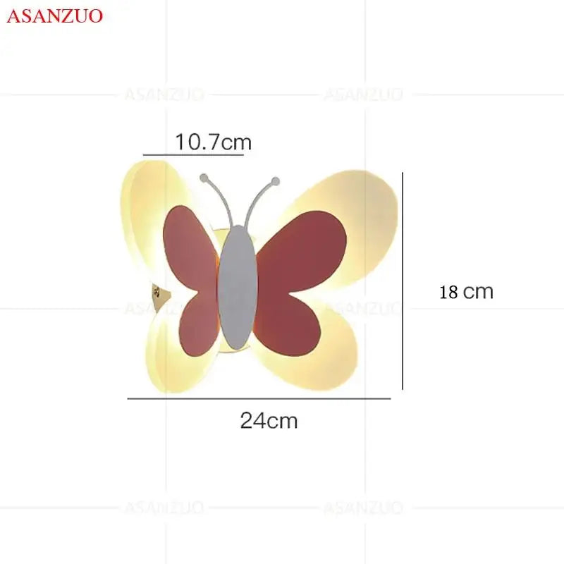 ButterflyGlow Acrylic Butterfly Wall Lamp | Wall Lamp | Led | metal | 85V - 265V | Elegant Wall Illumination