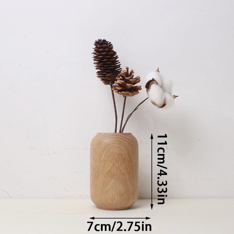 Natural Charm Vase Wooden Vase Ideal | Vase | wood | Elegant Home Decor